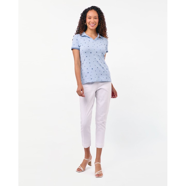 Polo Cuello Camisa Mujer Leah Celeste Lavanda