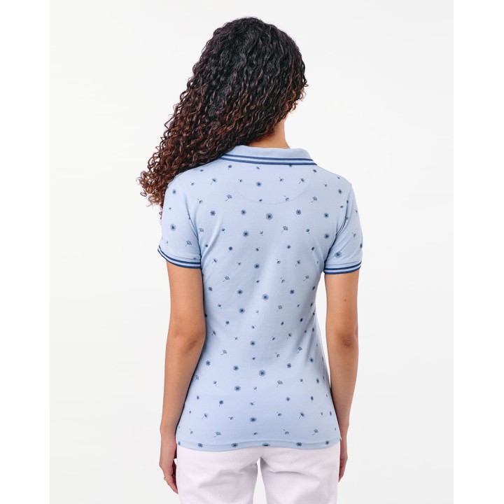 Polo Cuello Camisa Mujer Leah Celeste Lavanda