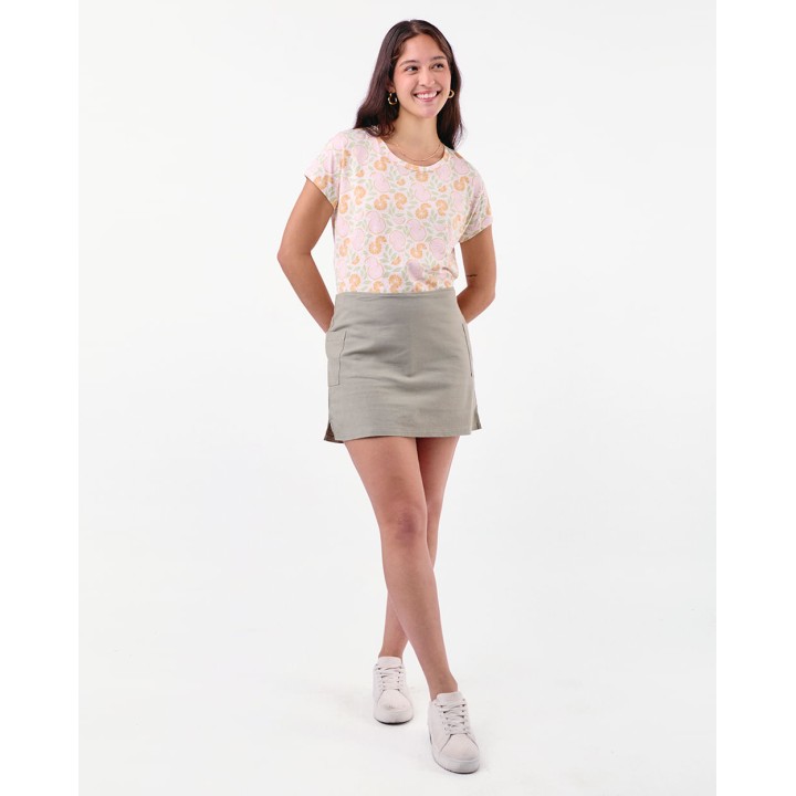 Falda Mujer Lina Verde Lichen