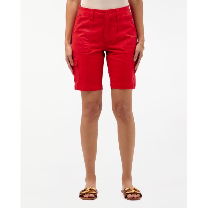 Bermuda Mujer Margaret Solid Rojo Flama