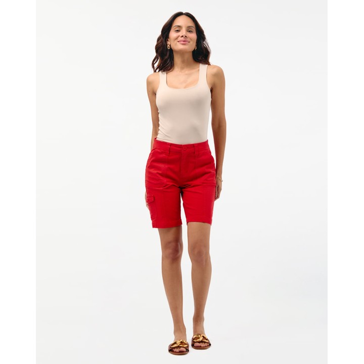 Bermuda Mujer Margaret Solid Rojo Flama