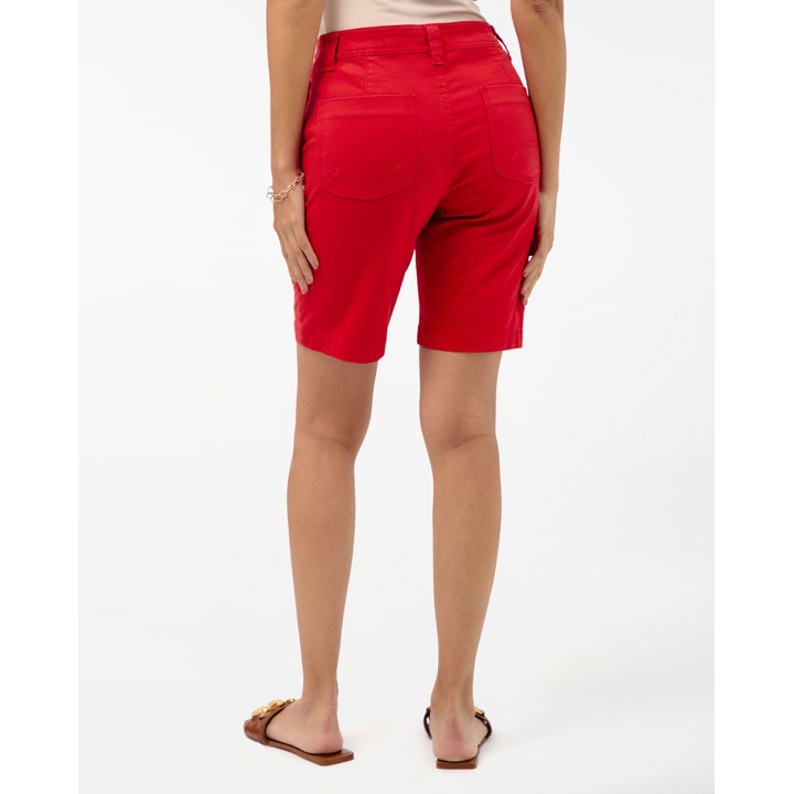 Bermuda Mujer Margaret Solid Rojo Flama