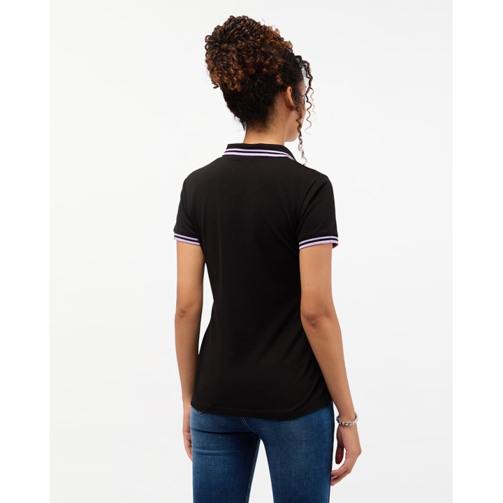 Polo Cuello Camisa Mujer Marena Negro
