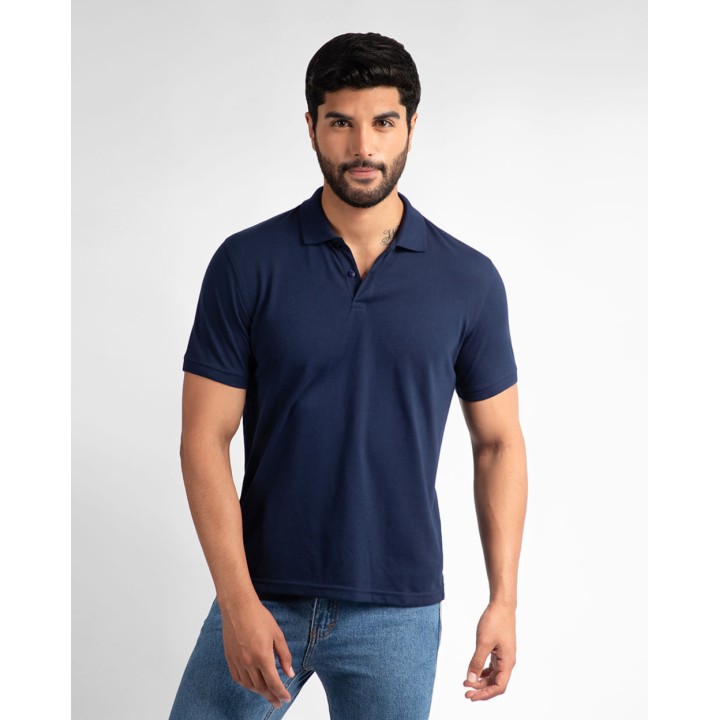 Polo Cuello Camisa Hombre Renato Azul Náutico