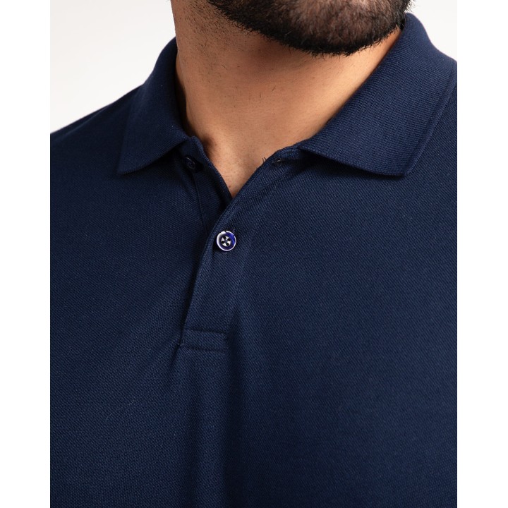 Polo Cuello Camisa Hombre Renato Azul Náutico