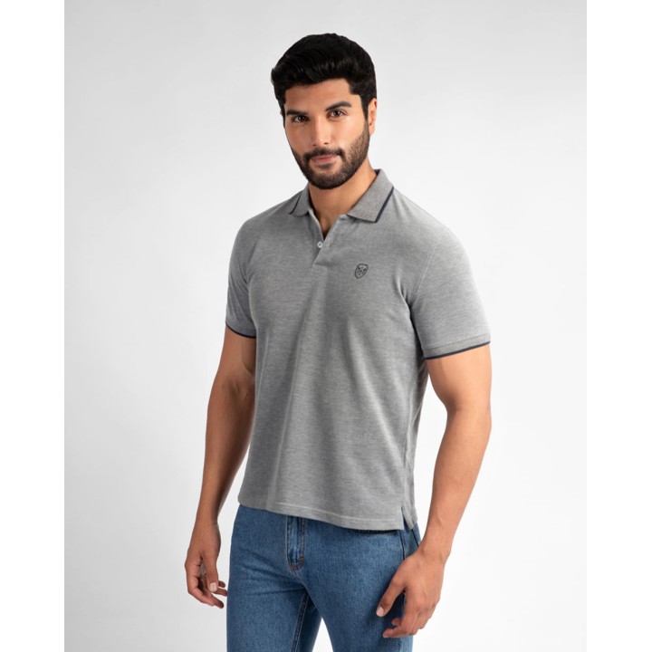 Polo Cuello Camisa Hombre Ashyto Azul Náutico