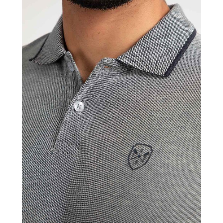 Polo Cuello Camisa Hombre Ashyto Azul Náutico