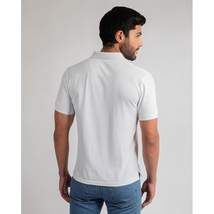 Polo Cuello Camisa Hombre Ashyto Blanco