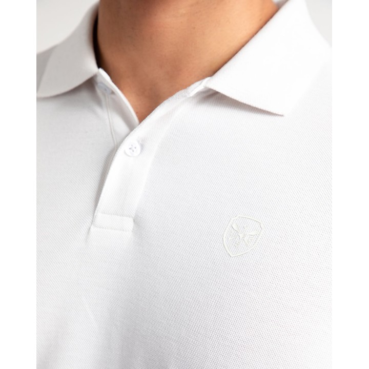 Polo Cuello Camisa Hombre Ashyto Blanco