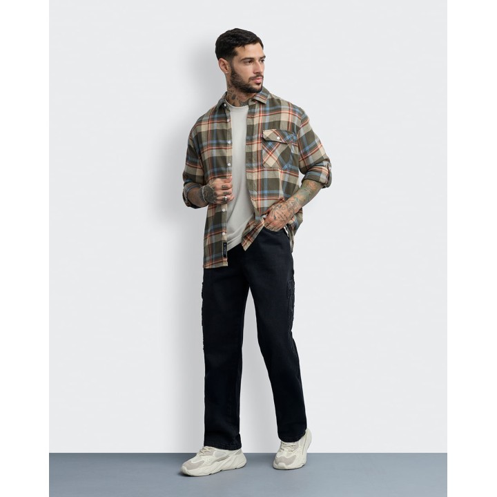 Camisa Hombre Thomas Verde Bronze