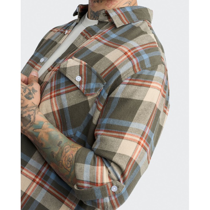 Camisa Hombre Thomas Verde Bronze