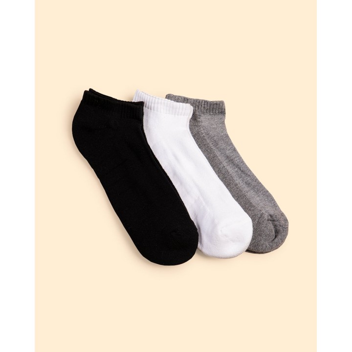 Calcetines Pack x 3 Hombre Mitzo Blanco/Gris/Negro