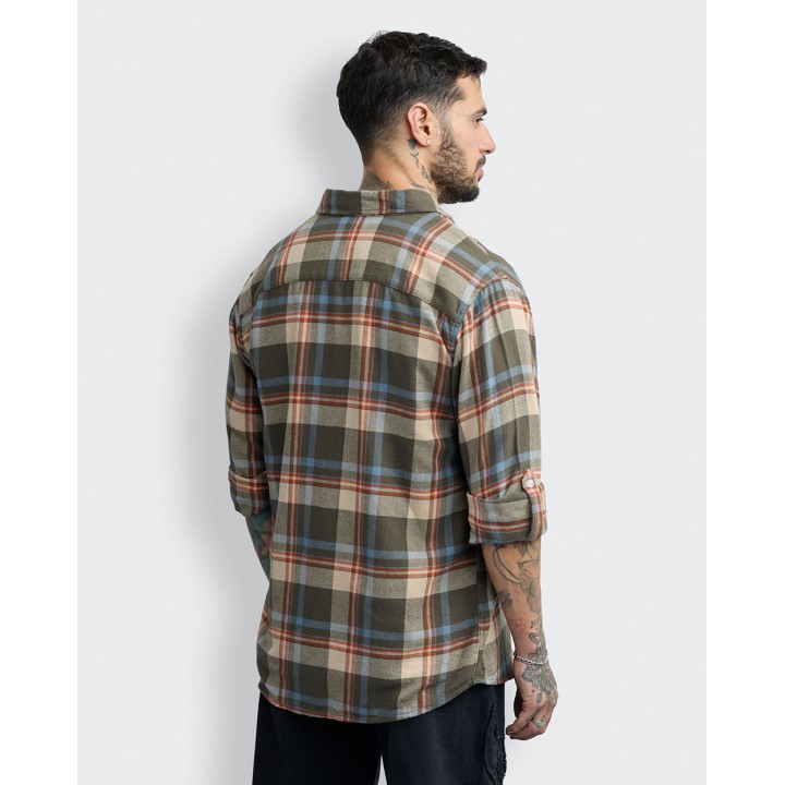 Camisa Hombre Thomas Verde Bronze