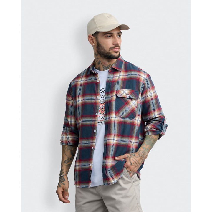 Camisa Hombre Thomas Azul Imperial