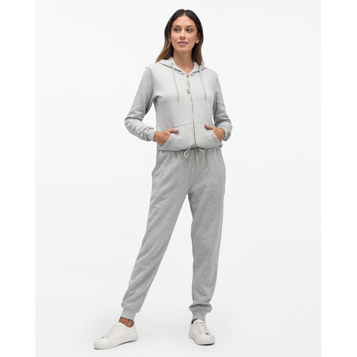 Jogger Mujer Rosa Core Gris Fit Poly Htr