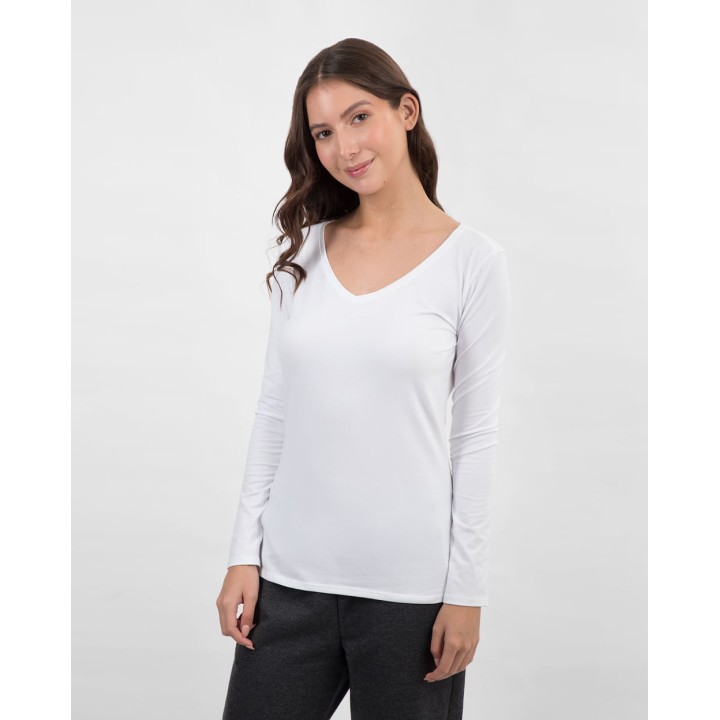 Polo Mujer Mariluna Core Blanco