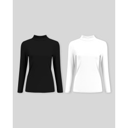 Pack de 2 cafarenas negro / blanco óptico