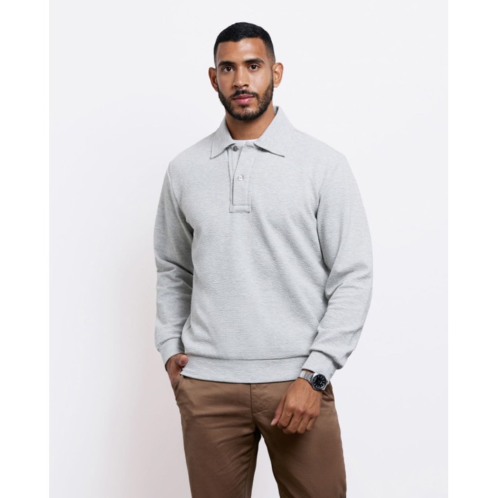 Polera Hombre Aaron Grey Fit Poly Htr