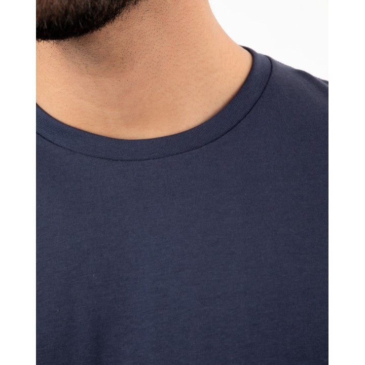 Pack de 3 polos Hombre Cuello Redondo Azul Oxford