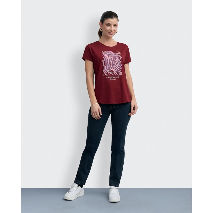 Polo Mujer Niza Guinda Taw