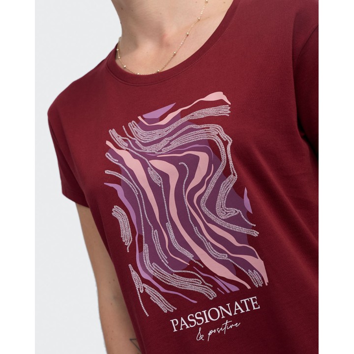 Polo Mujer Niza Guinda Taw