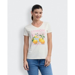 Polo Mujer Romelia Crema Pastel