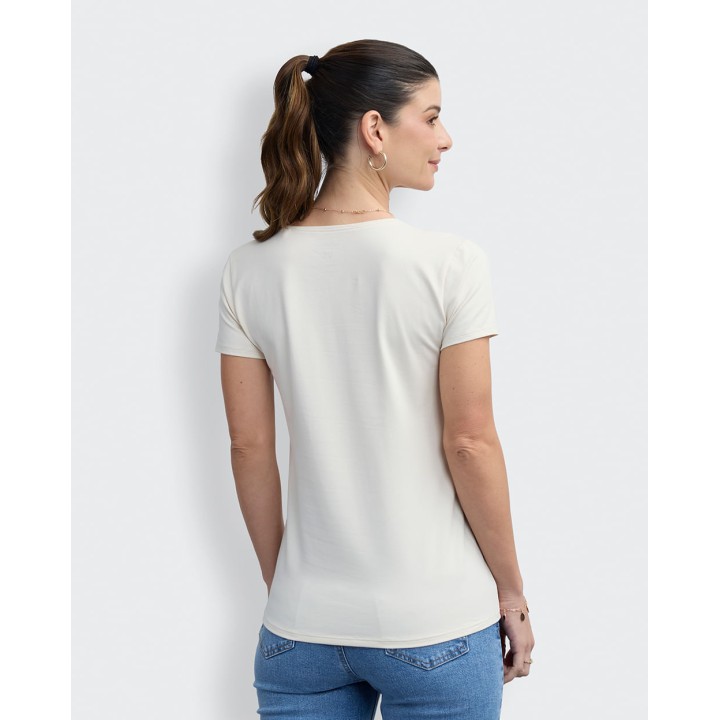 Polo Mujer Romelia Crema Pastel