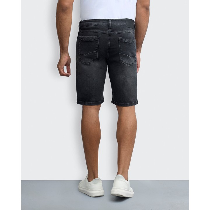 Bermuda Denim Hombre Konnor Stone Black