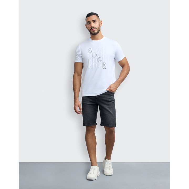 Bermuda Denim Hombre Konnor Stone Black