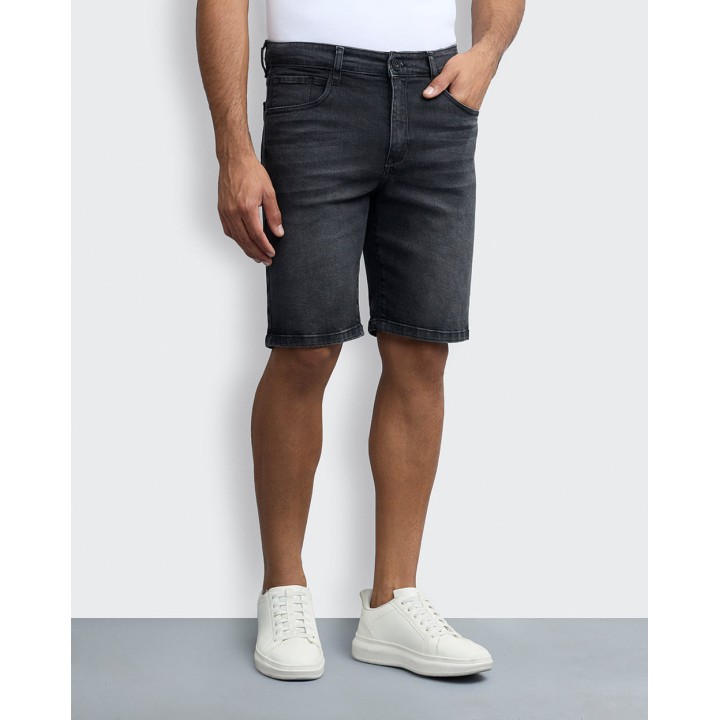 Bermuda Denim Hombre Konnor Stone Black