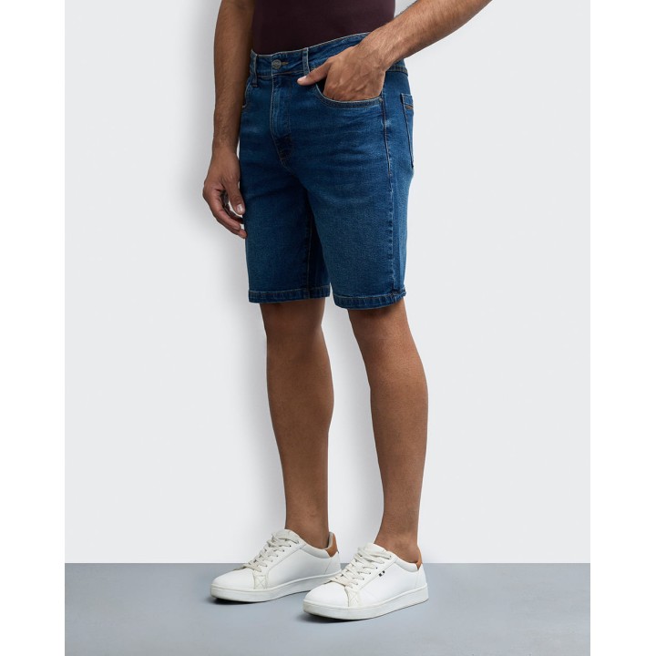 Bermuda Denim Hombre Arthur Smock Blue