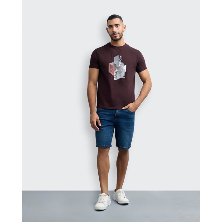 Bermuda Denim Hombre Arthur Smock Blue