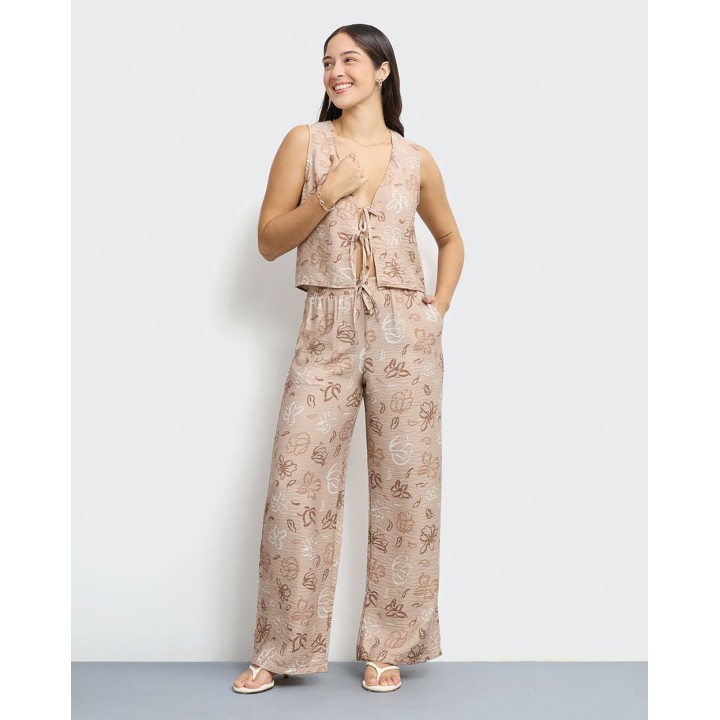 Pantalón Mujer Mela Pan Beige
