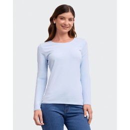 Polo Mujer Maricielo Core Celeste Pastel