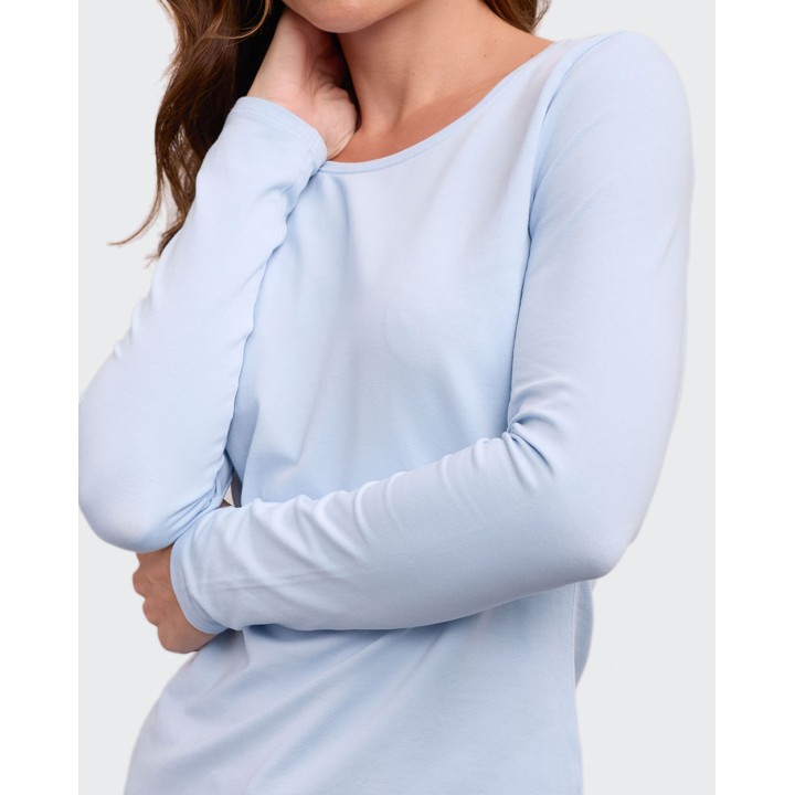 Polo Mujer Maricielo Core Celeste Pastel