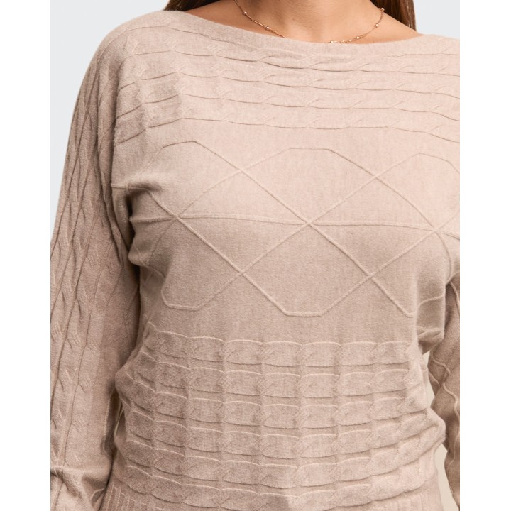 Chompa Mujer Ani Beige Natural