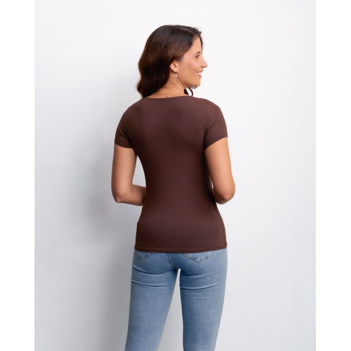 Polo Mujer Dora Core Marron Java