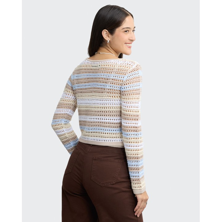 Chompa Mujer Cyrene Beige Crema