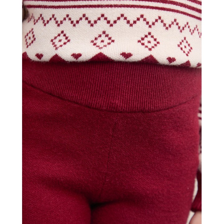 Pantalón Niña Yarin Guinda Burdeos