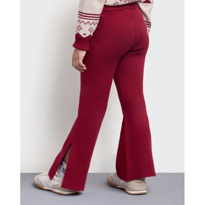 Pantalón Niña Yarin Guinda Burdeos