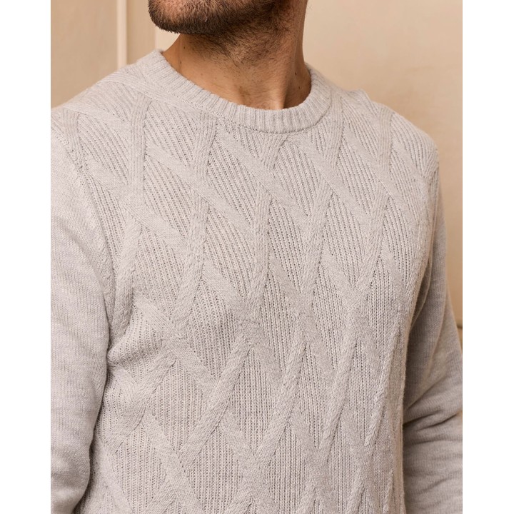 Chompa Hombre Dantes Grey Fit Poly Htr