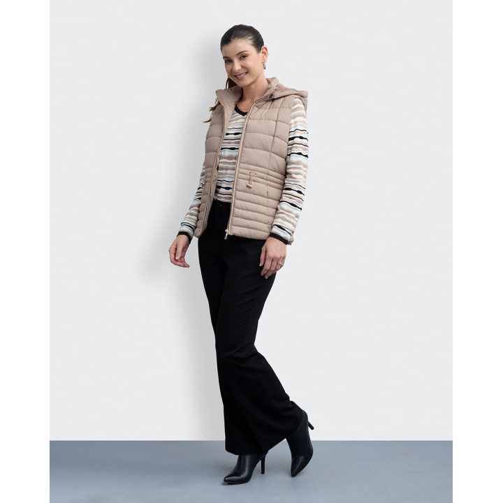 Chaleco Mujer Paola Beige Oscuro