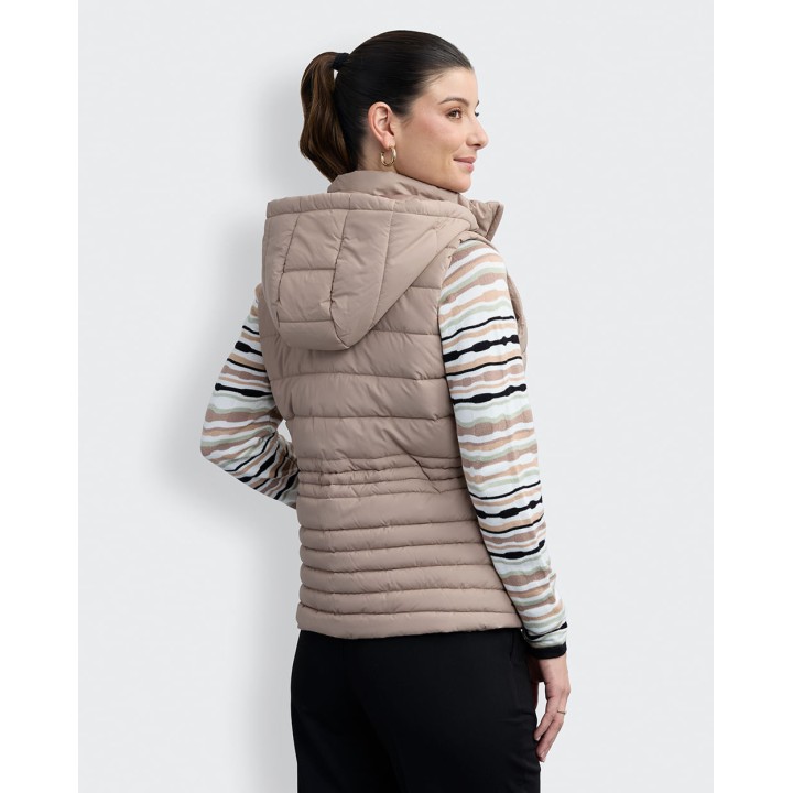 Chaleco Mujer Paola Beige Oscuro