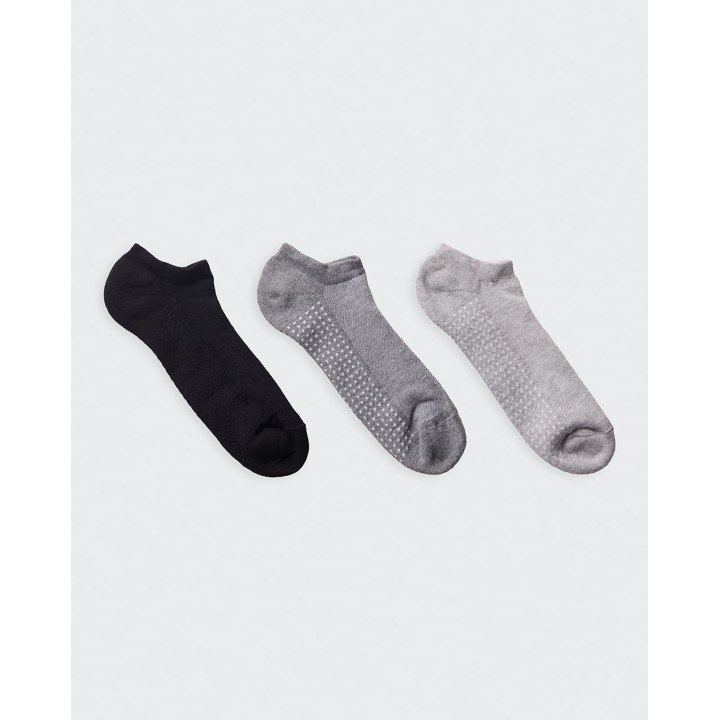 Calcetines Pack x 3 Mujer Mitzy Melange Oscuro/Negro/Melange