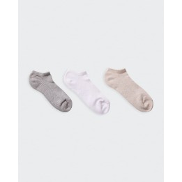Calcetines Pack x 3 Mujer Mitzy Coco/Beige/Melange