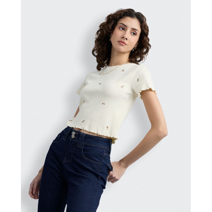 Polo Mujer Kate Crema Pastel