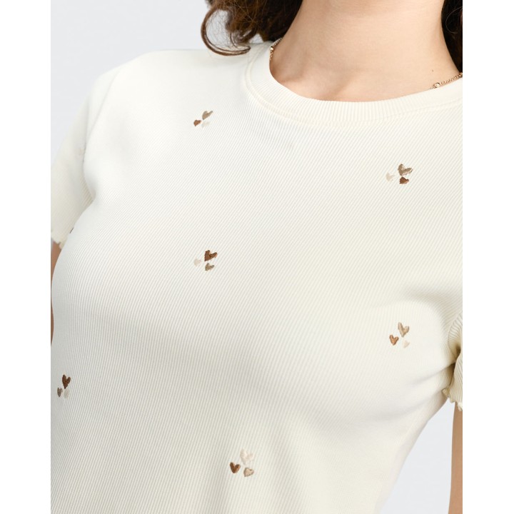 Polo Mujer Kate Crema Pastel