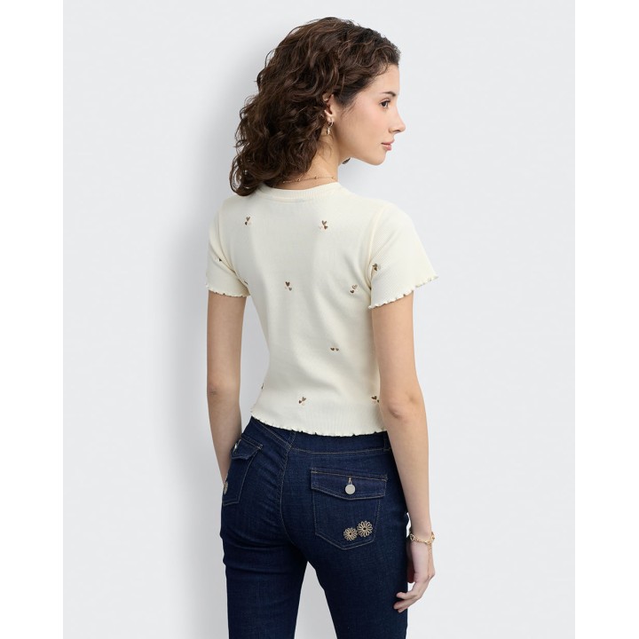 Polo Mujer Kate Crema Pastel