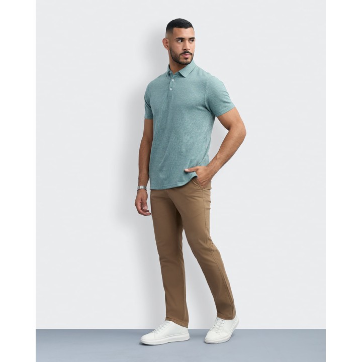Polo Cuello Camisa Hombre Gael Turquesa Slate