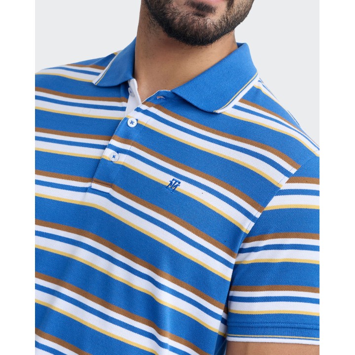 Polo Cuello Camisa Hombre Saylor Azulino Sea